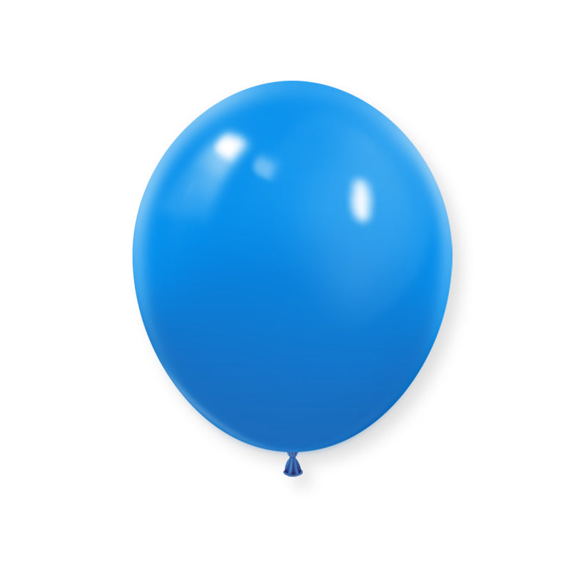 25 Pc Matte Mid Blue Latex Helium, Air or Water Balloons 12"