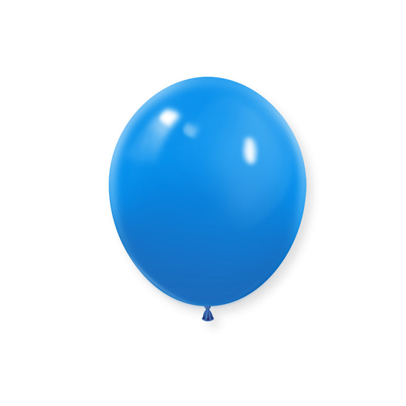 100 Pc Matte Mid Blue Latex Helium, Air or Water Balloons 10"