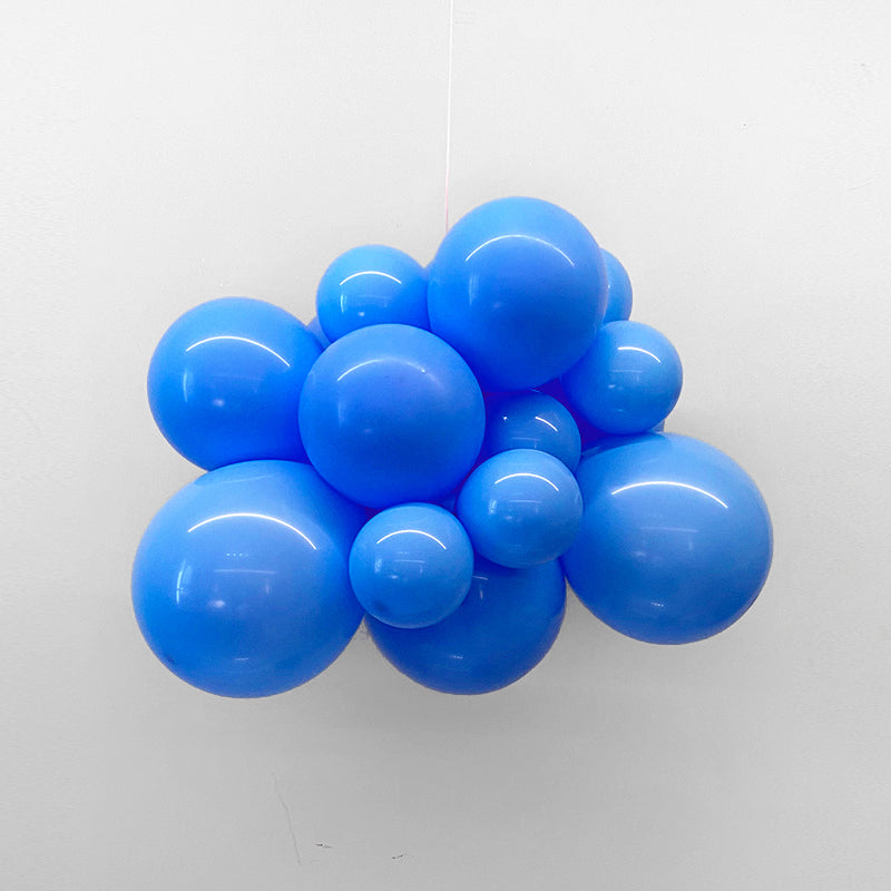 100 Pc Matte Mid Blue Latex Helium, Air or Water Balloons 10"