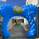 100 Pc Matte Mid Blue Latex Helium, Air or Water Balloons 10"
