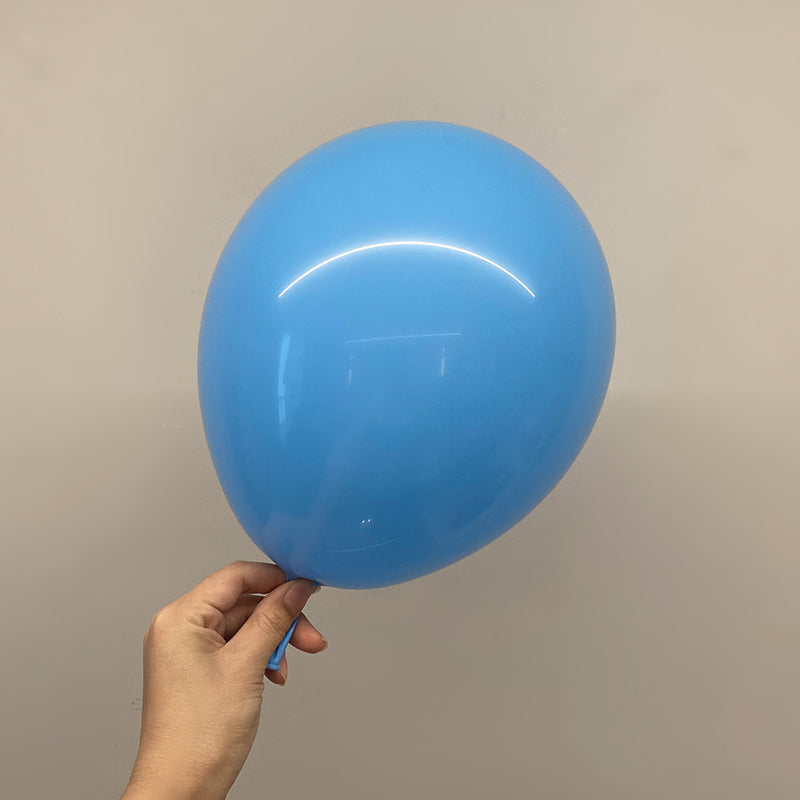 25 Pc Matte Light Blue Latex Helium, Air or Water Balloons 12"