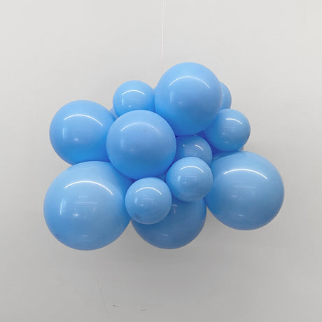 25 Pc Matte Light Blue Latex Helium, Air or Water Balloons 12"