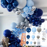 10 Pc Matte Navy Blue Latex Helium, Air or Water Balloons 18"