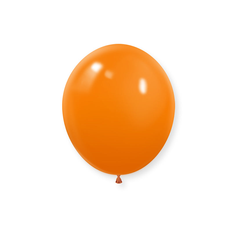 100 Pc Matte Orange Latex Helium, Air or Water Balloons 10"