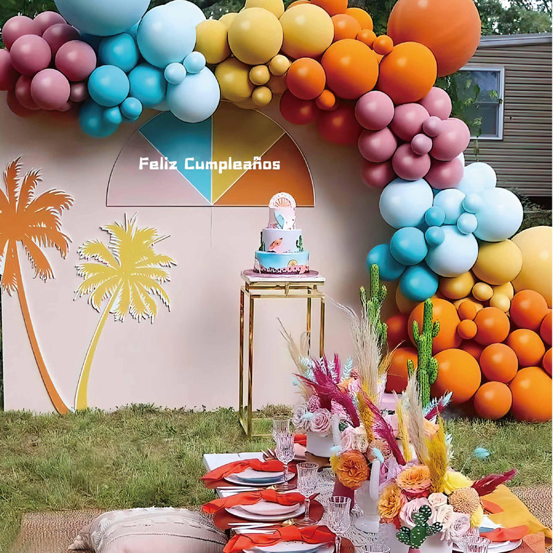 10 Pc Matte Orange Latex Helium, Air or Water Balloons 18"