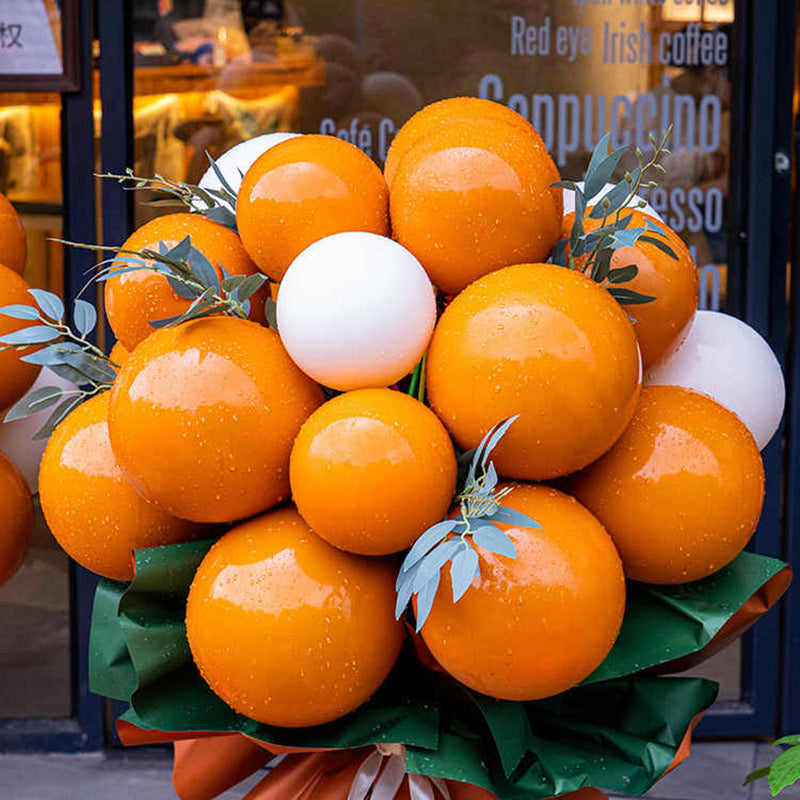 10 Pc Matte Orange Latex Helium, Air or Water Balloons 18"