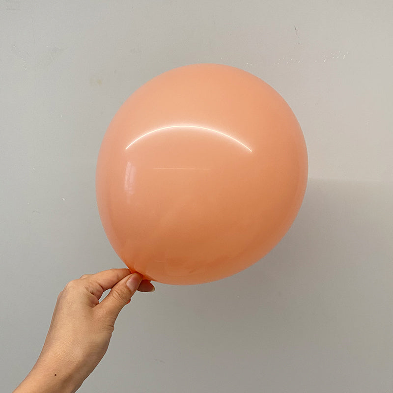 10 Pc Matte Peach Latex Helium, Air or Water Balloons 18"