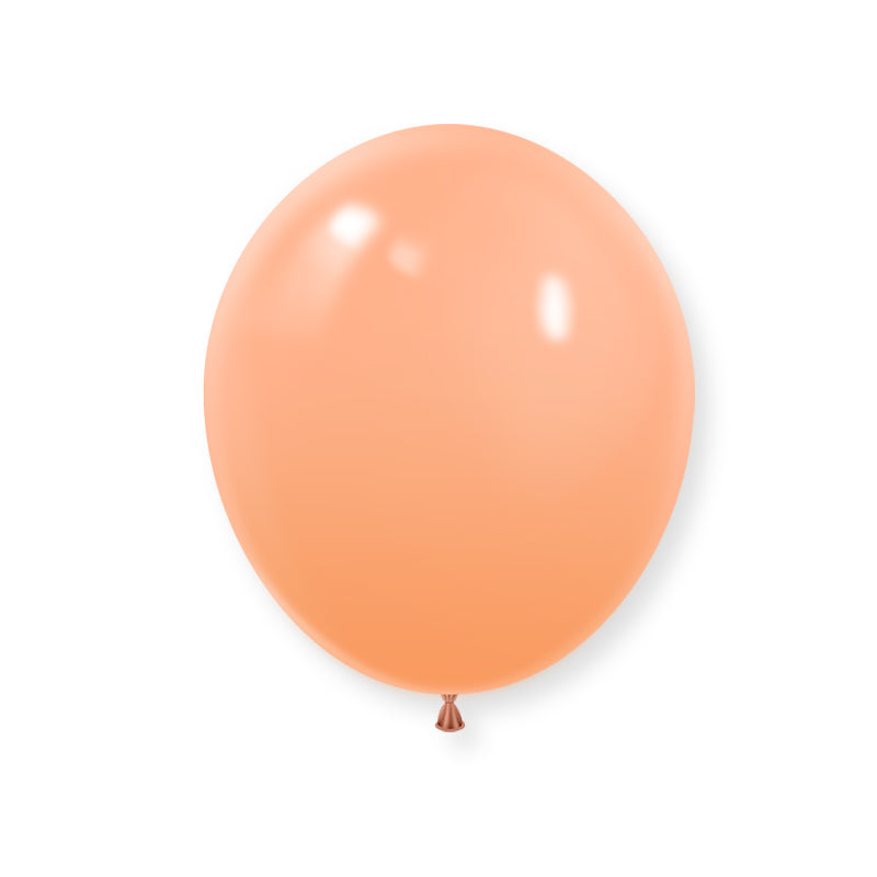 25 Pc Matte Peach Latex Helium, Air or Water Balloons 12"