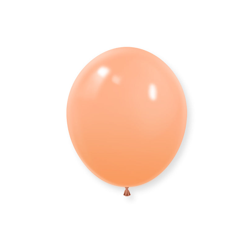 100 Pc Matte Peach Latex Helium, Air or Water Balloons 10"