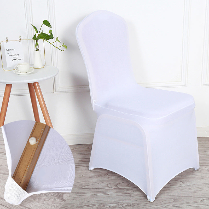 Stretch Polyester Chair Cover Thick  Orange