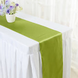 Satin Table Runner 12"x110" Grass Green