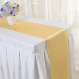 Satin Table Runner 12"x110" Champagne