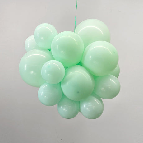 10 Pc Macaroon Green Latex Helium, Air or Water Balloons 18"