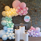 10 Pc Macaroon Green Latex Helium, Air or Water Balloons 18"