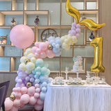 10 Pc Macaroon Green Latex Helium, Air or Water Balloons 18"