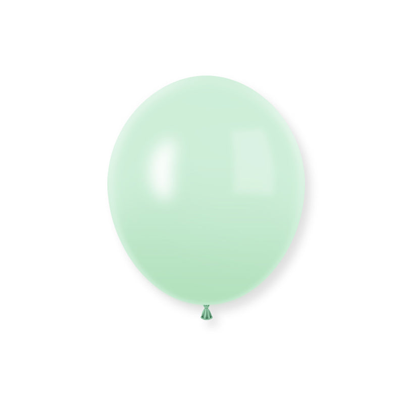 100 Pc Macaroon  Green Latex Helium, Air or Water Balloons 10"