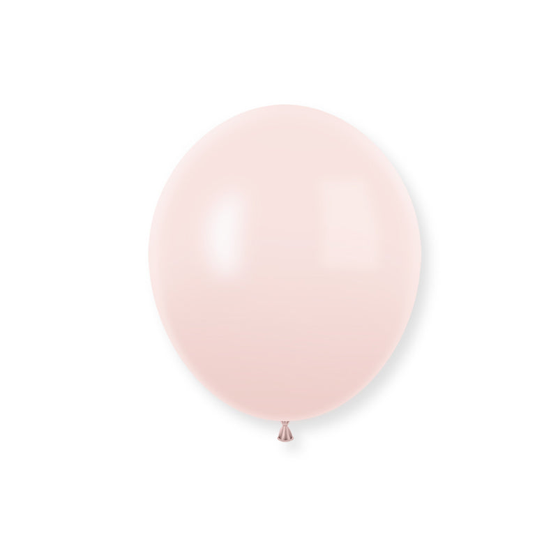 100 Pc Macaroon Pink Latex Helium, Air or Water Balloons 10"