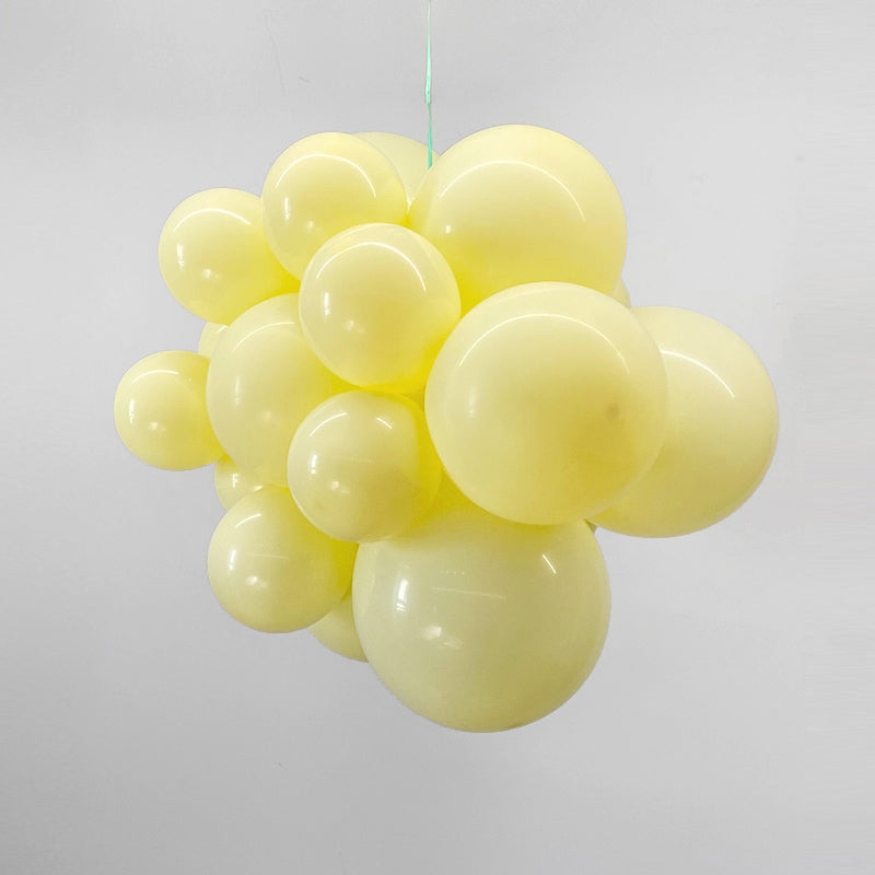 10 Pc Macaroon Yellow Latex Helium, Air or Water Balloons 18"