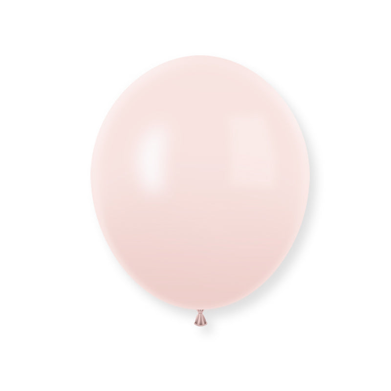 25 Pc Macaroon Pink Latex Helium, Air or Water Balloons 12"