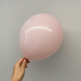 25 Pc Macaroon Pink Latex Helium, Air or Water Balloons 12"