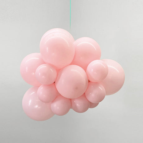 25 Pc Macaroon Pink Latex Helium, Air or Water Balloons 12"